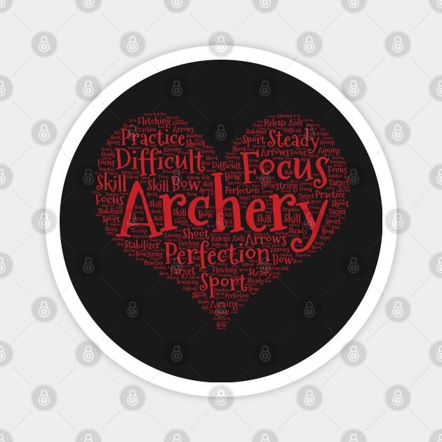 Archery for Girls Archer gifts for women print Magnet by theodoros20